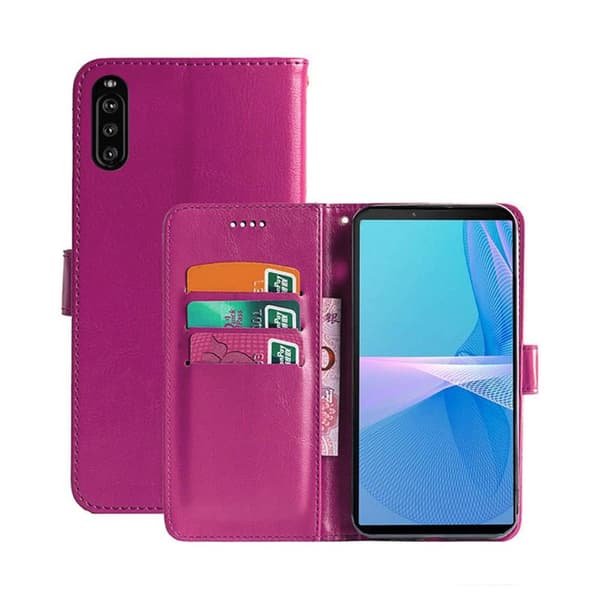 Lommebokdeksel 3-kort Sony Xperia 10 III : Farge - Rosa