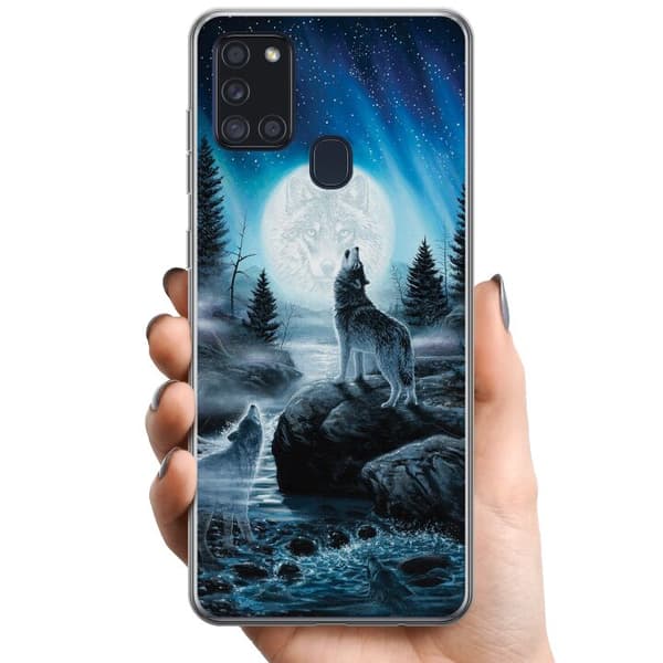 Samsung Galaxy A21s TPU Matkapuhelimen kuori Susi
