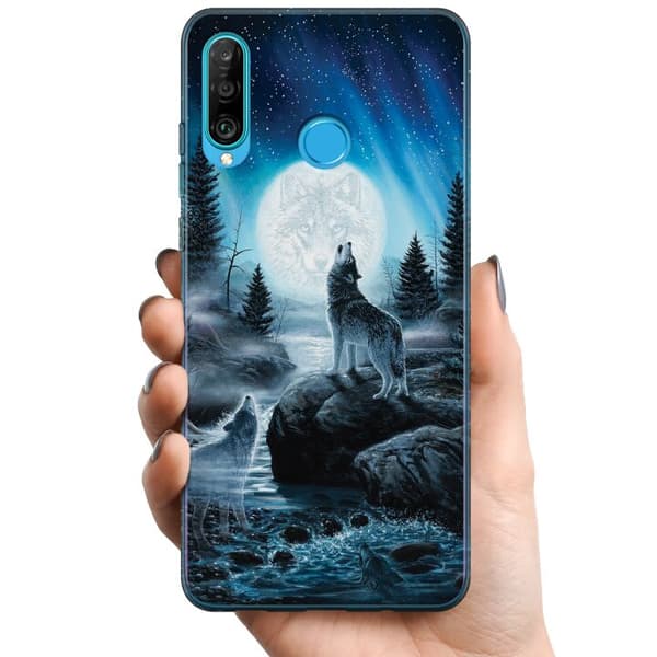 Huawei P30 lite TPU Mobildeksel Varg
