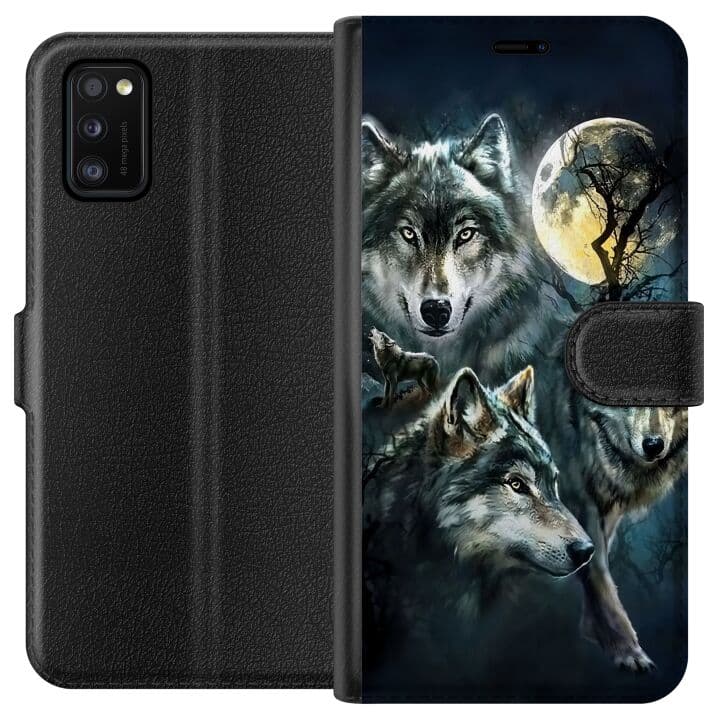 Samsung Galaxy A41 Plånboksfodral Wolf / Varg