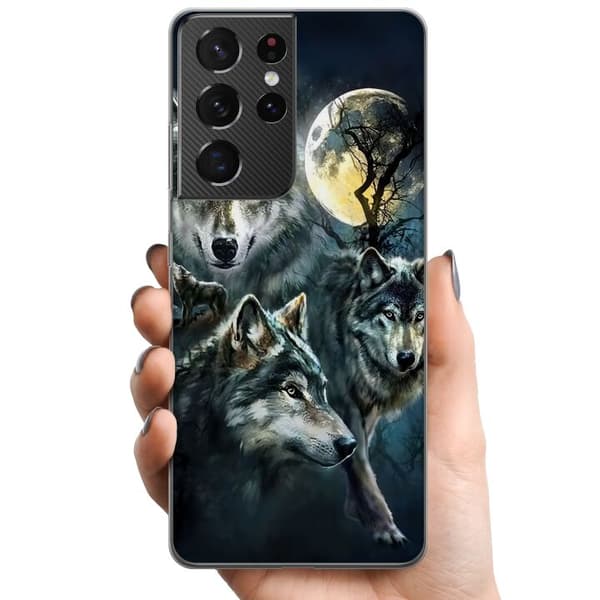 Samsung Galaxy S21 Ultra 5G TPU Mobilskal Wolf / Varg