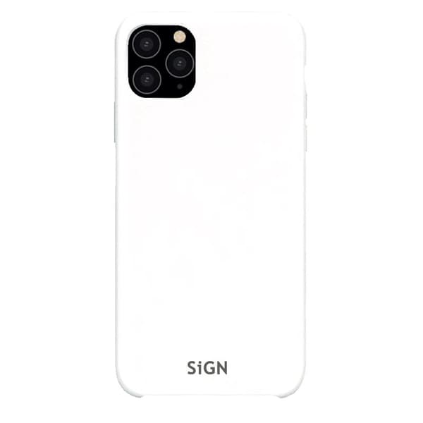 SiGN Liquid Silicone Case för iPhone 11 Pro Max - Vit