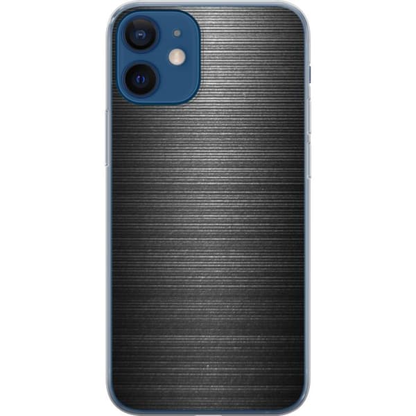 Apple iPhone 12 mini Cover / Mobilcover - Børstet Metal