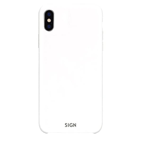 SiGN Liquid Silicone Case för iPhone XS Max - Vit