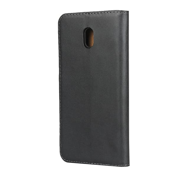 Xiaomi Redmi 8A - Äkta Läder Plånboksfodral - Svart