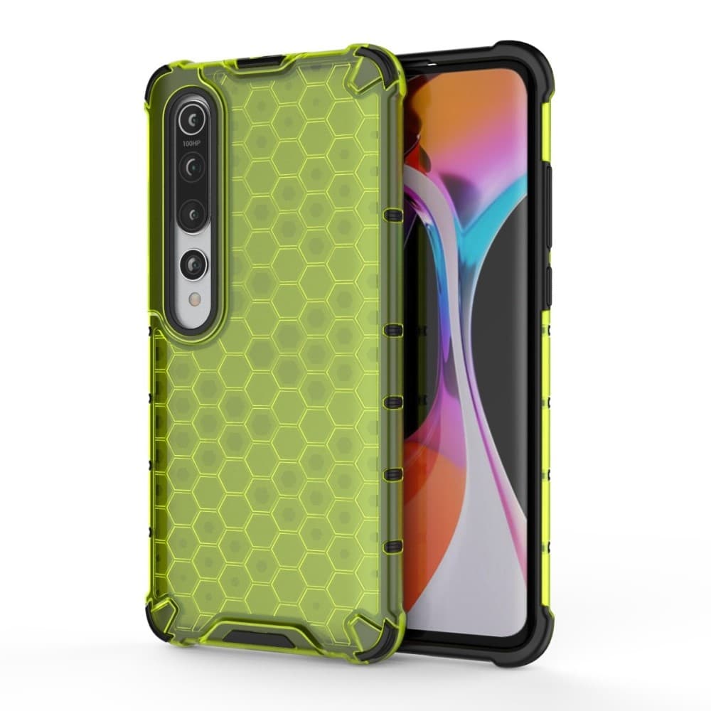 Xiaomi Mi 10 / 10 Pro - Armor Honeycomb Textur - Grön