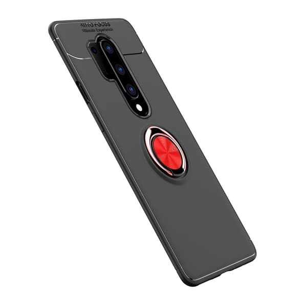OnePlus 8 Pro - Ring Skal - Svart/Röd