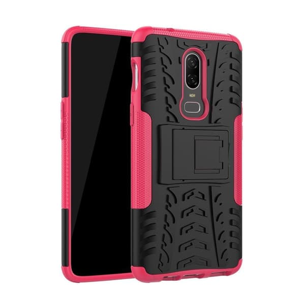 OnePlus 6 - Ultimata stöttåliga skalet med stöd - Rosa