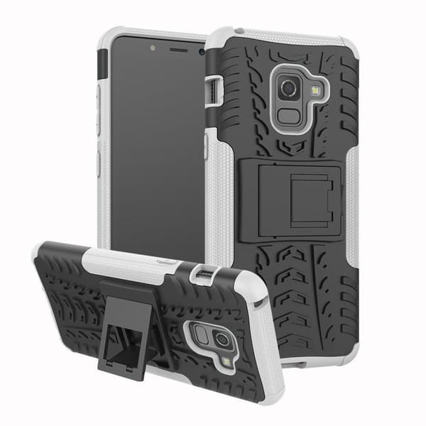 Samsung S9 Plus - Ultimata stöttåliga skalet med stöd - Vit
