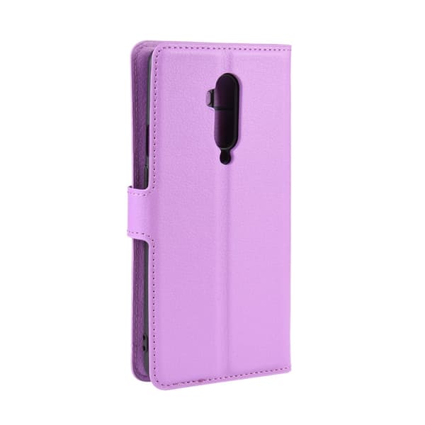 OnePlus 7T Pro - Litchi Plånboksfodral - Lila