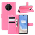 Miniatyrbild 1 av 5: OnePlus 7T - Litchi Plånboksfodral - Rosa