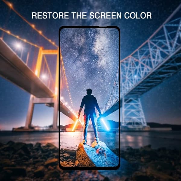 Motorola One Vision - 2-Pack härdat glas - Heltäckande skärmskydd