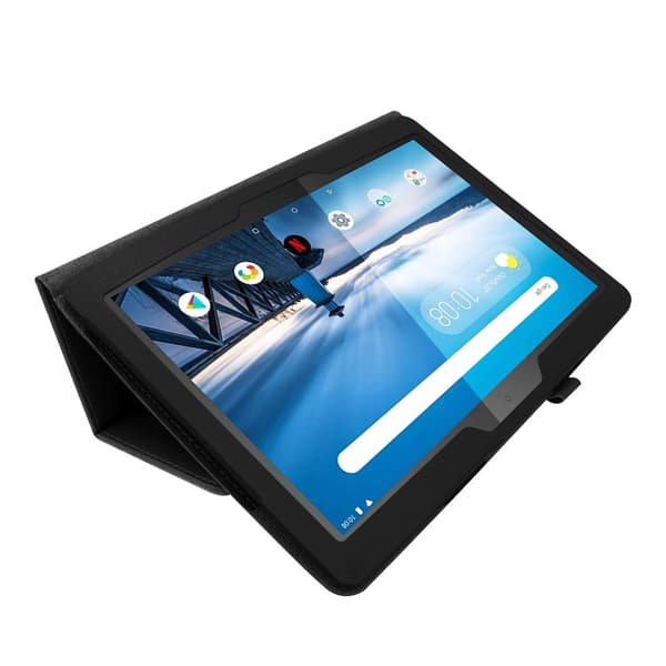 Lenovo Tab P10 10.1 - Litchi läderfodral - Svart