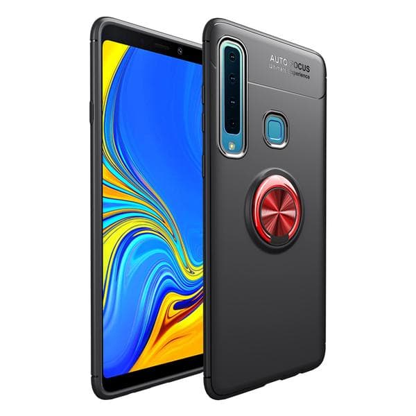 Samsung Galaxy A9 (2018) - Ring Skal - Svart/Röd