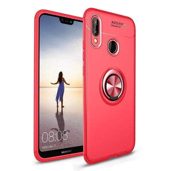 Huawei P20 Lite - Ring Skal - Röd