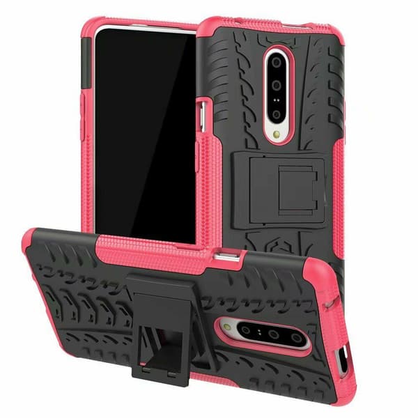 OnePlus 7 Pro - Ultimata stöttåliga skalet med stöd - Rosa