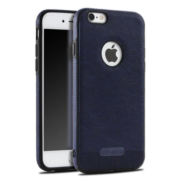 iPhone 7/8 - Mikki PU Läder Skal - Mörk Blå