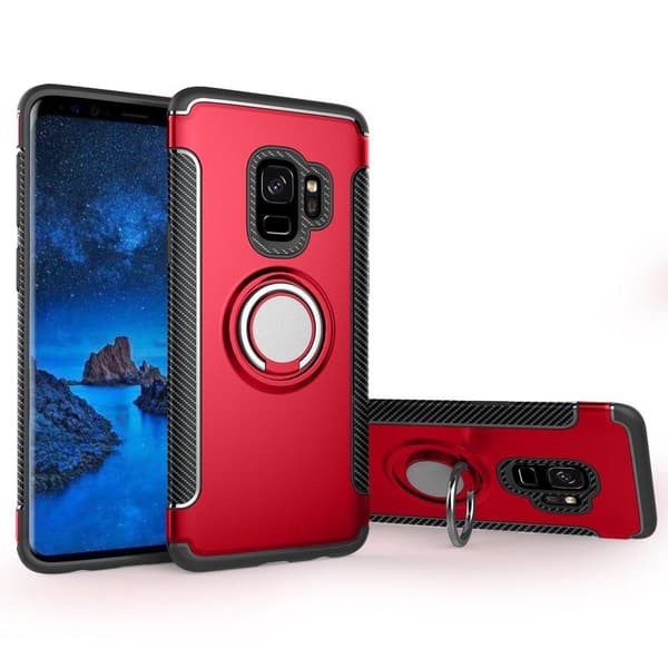 Samsung Galaxy A6 - Ring Skal - Röd