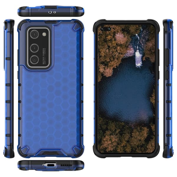 Huawei P40 Pro - Armor Honeycomb Textur - Blå