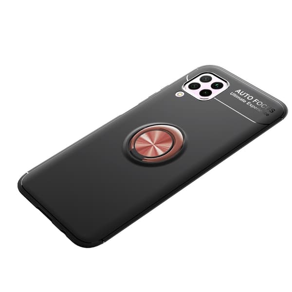 Huawei P40 Lite - Kickstand Ringskal - Svart/Rosé