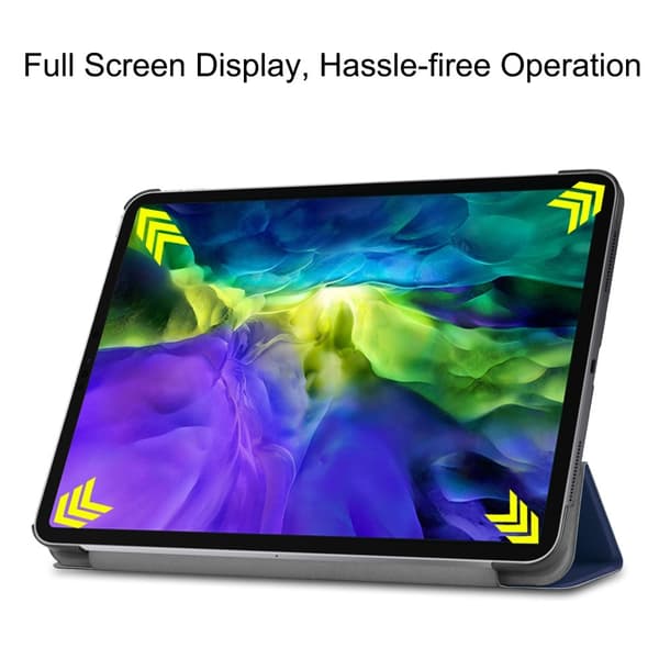 iPad Air 2025-2020 / Pro 11 Fodral Tri-Fold Mörk Blå
