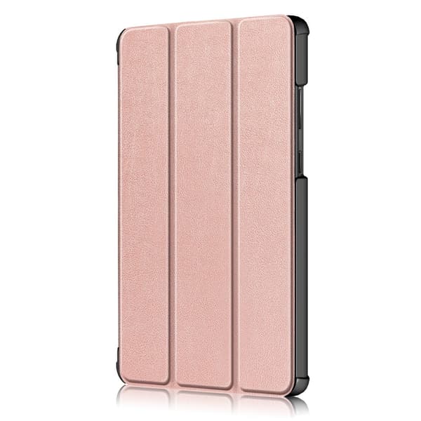 Lenovo Tab M8 2nd Gen (HD) Litchi Tri-Fold Fodral Roséguld