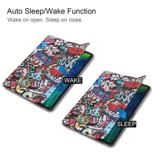iPad Air 2025-2020 / Pro 11 Fodral Tri-Fold Graffiti