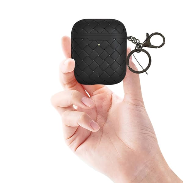 AirPods Skyddsfodral Med Motiv - NXE Väv Textur Skal - Svart