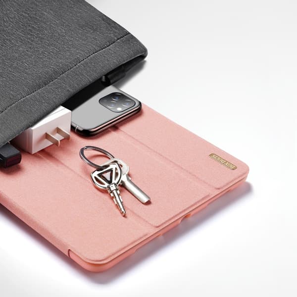 iPad Pro 12.9 2018/2020/2021 DUX DUCIS DOMO Series Tri-Fold Fodral - Roséguld