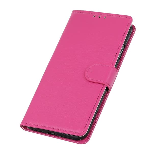 Huawei P40 Lite E - Litchi Plånboksfodral - Rosa