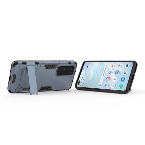 Huawei P40 - Hybrid Skal med Kickstand - Navy Blue