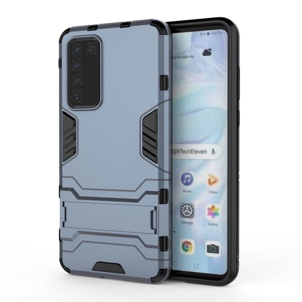 Huawei P40 - Hybrid Skal med Kickstand - Navy Blue