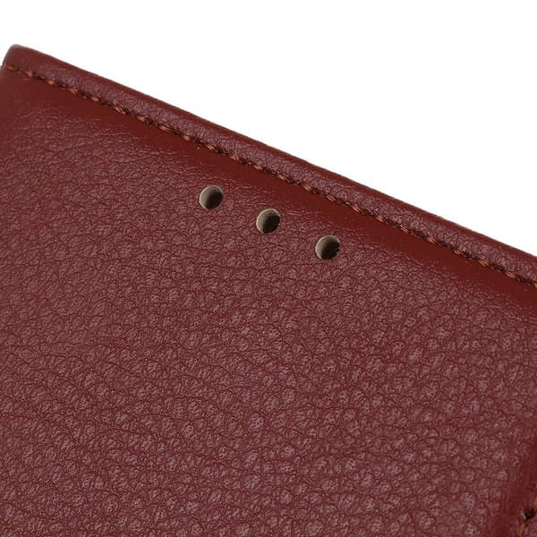Samsung Galaxy A20s - Litchi Plånboksfodral - Brun