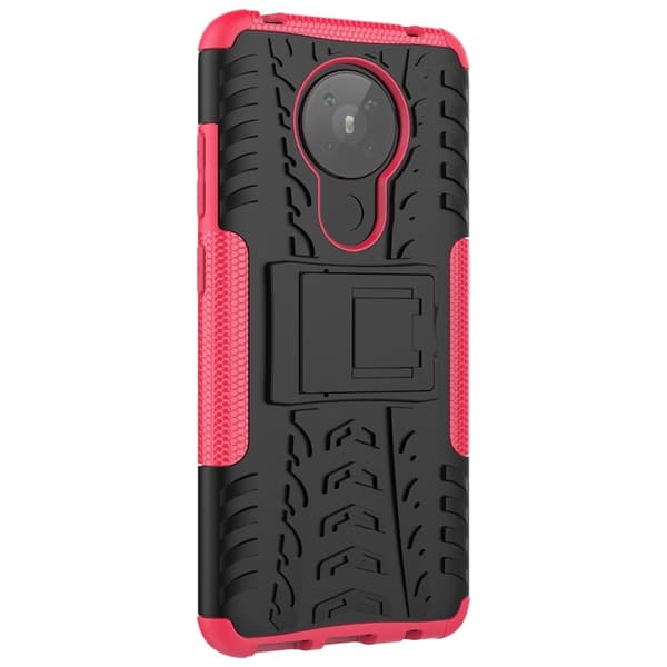 Nokia 5.3 - Ultimata Stöttåliga Skalet med Stöd - Rosa