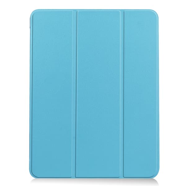 iPad Air 2025-2020 Fodral Tri-Fold Litchi Blå