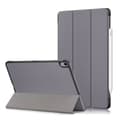 Miniatyrbild 1 av 5: iPad Air 2025-2020 Fodral Tri-Fold Litchi Grå