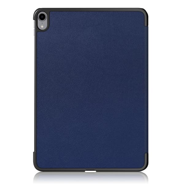 iPad Air 2025-2020 Fodral Tri-Fold Litchi Blå