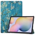 Miniatyrbild 1 av 5: Samsung Galaxy Tab S7 Plus / Tab S8 Plus - Tri-Fold Fodral - Peach Blossom