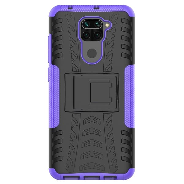 Xiaomi Redmi Note 9 - Ultimata Stöttåliga Skalet med Stöd - Lila