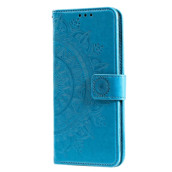 Xiaomi Redmi Note 9 Pro/Note 9S - Mandala Plånboksfodral - Blå