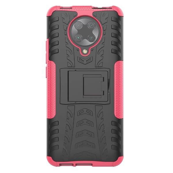 Xiaomi Poco F2 Pro - Stöttåligt Skal med Stöd - Rosa