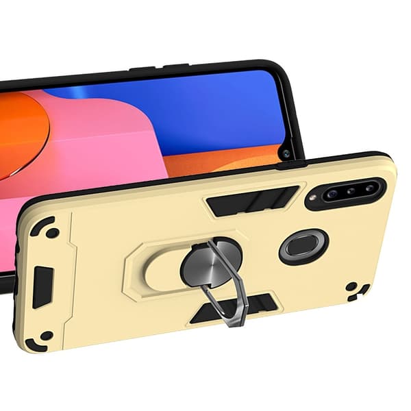 Samsung Galaxy A20s - Ring Skal - Guld