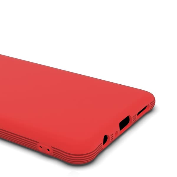 Samsung Galaxy A20s - Shockproof Matt TPU Skal - Röd