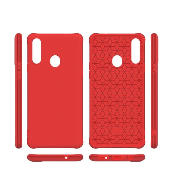 Samsung Galaxy A20s - Shockproof Matt TPU Skal - Röd