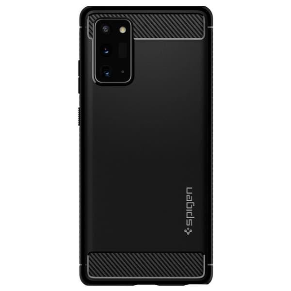 Samsung Galaxy Note 20 - Spigen Rugged Armor - Matt Svart