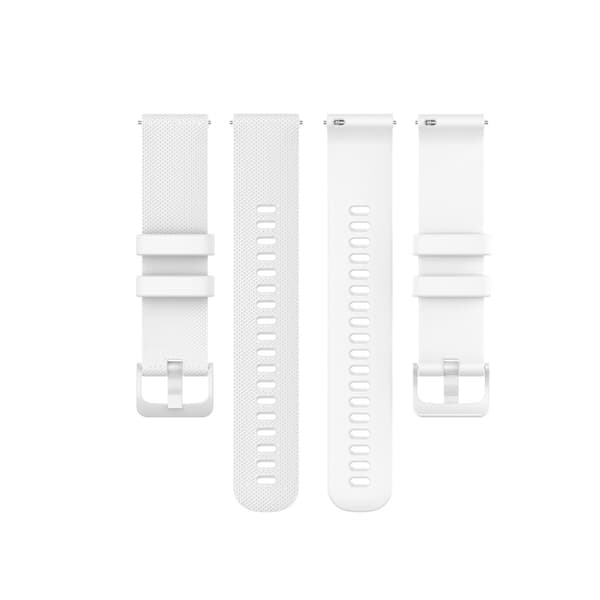Silikon Armband För Smartwatch - Vit (20mm)