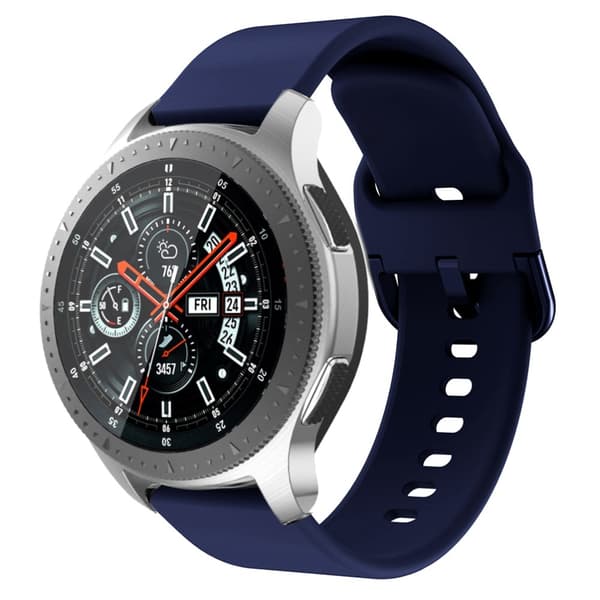 Silikon Armband Smartwatch - Mörk Blå  (22 mm)