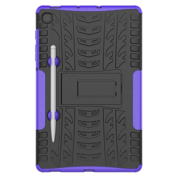 Samsung Galaxy Tab S6 Lite Skal Rugged Kickstand Armor Lila