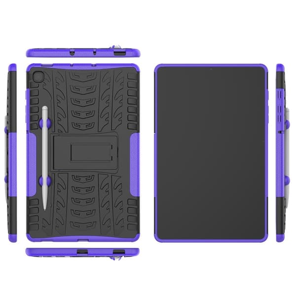 Samsung Galaxy Tab S6 Lite Skal Rugged Kickstand Armor Lila