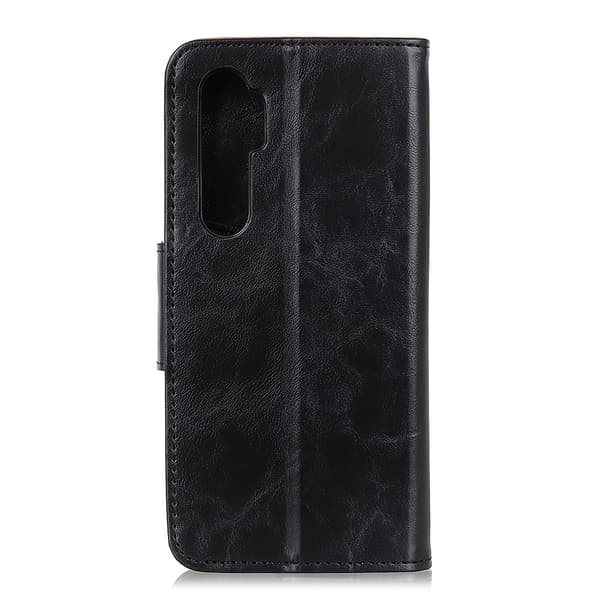 Xiaomi Mi Note 10 Lite - Crazy Horse Plånboksfodral - Svart